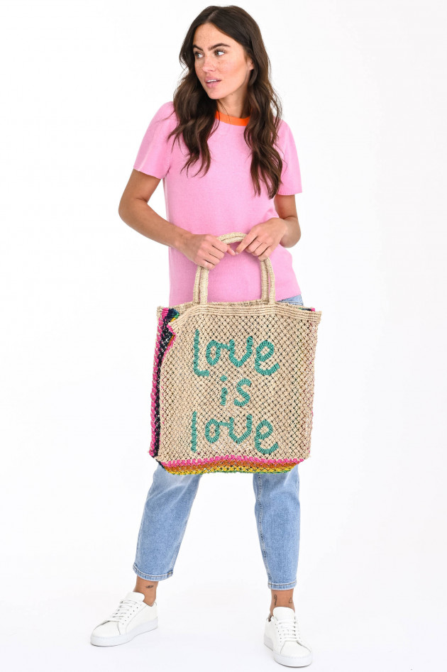 The Jacksons Jute-Tasche LOVE IS LOVE in Natur/Multicolor