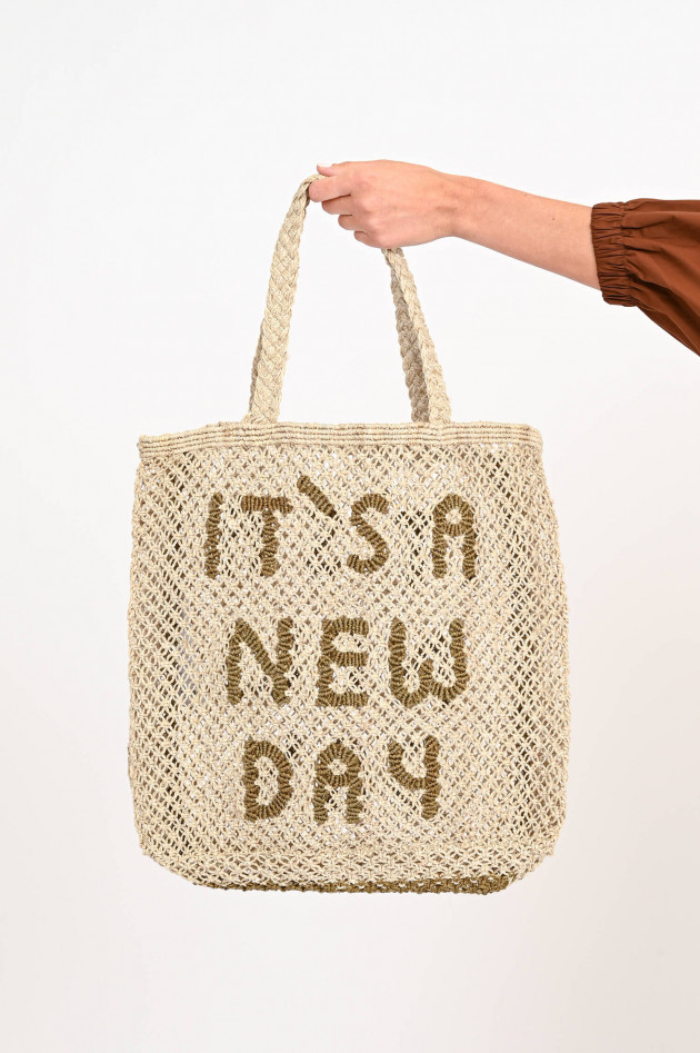 The Jacksons Jute-Shopper WILAMINA-IT'S A NEW DAY in Natur/Oliv
