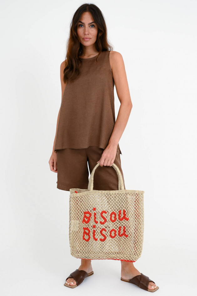 The Jacksons Shopper BISOU BISOU in Natur/Rot