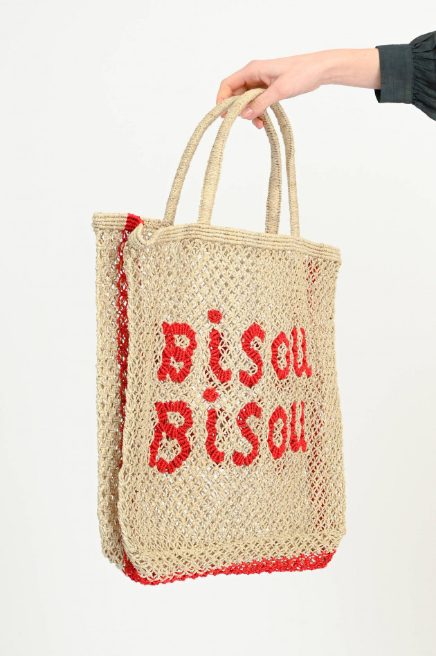 The Jacksons Shopper BISOU BISOU in Natur/Rot