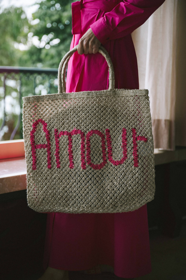 The Jacksons Shopper AMOUR in Natur/Pink