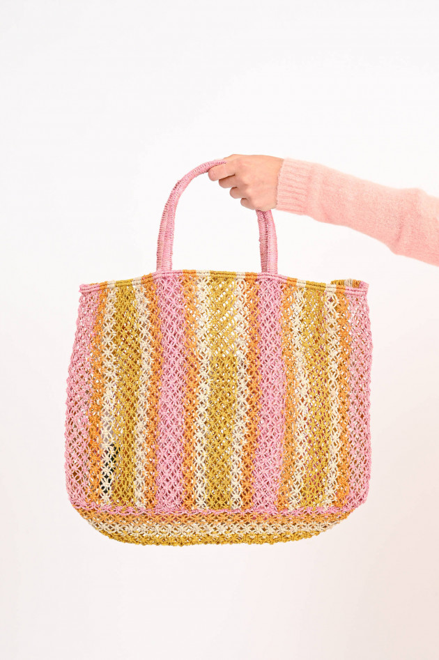 The Jacksons Jute-Shopper PICNIC ICECREAM in Rosa/Orange/Gelb