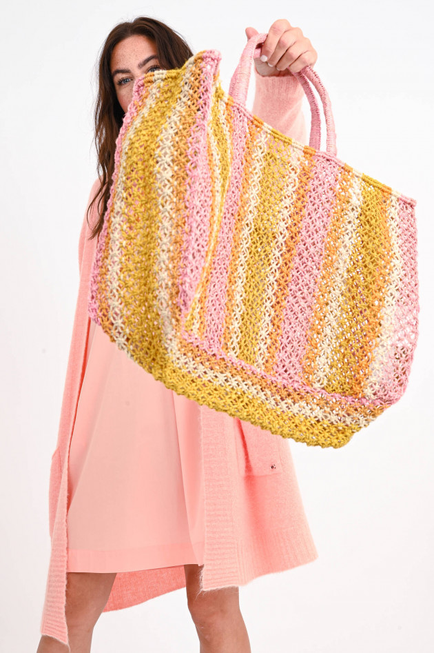 The Jacksons Jute-Shopper PICNIC ICECREAM in Rosa/Orange/Gelb