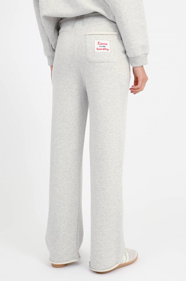 The Shirt Projekt Munich Sweatpants mit Herz-Detail in Hellgrau meliert