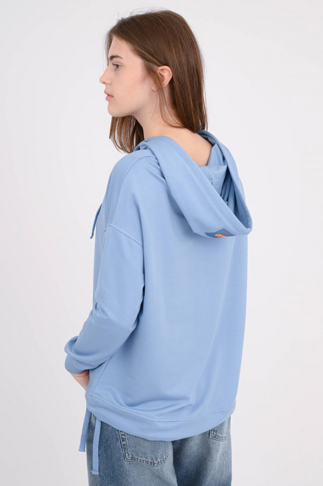 The Shirt Projekt Munich Hoddie mit Stickerei in Hellblau