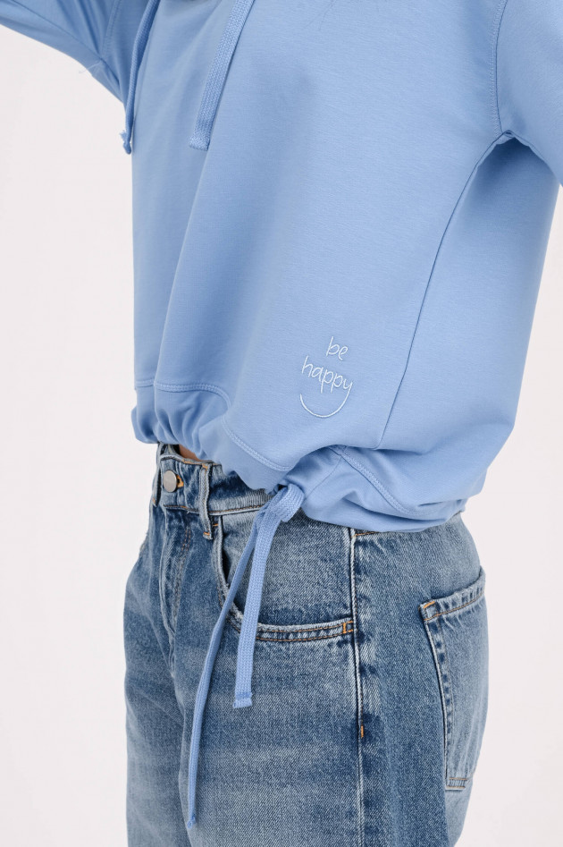 The Shirt Projekt Munich Hoddie mit Stickerei in Hellblau