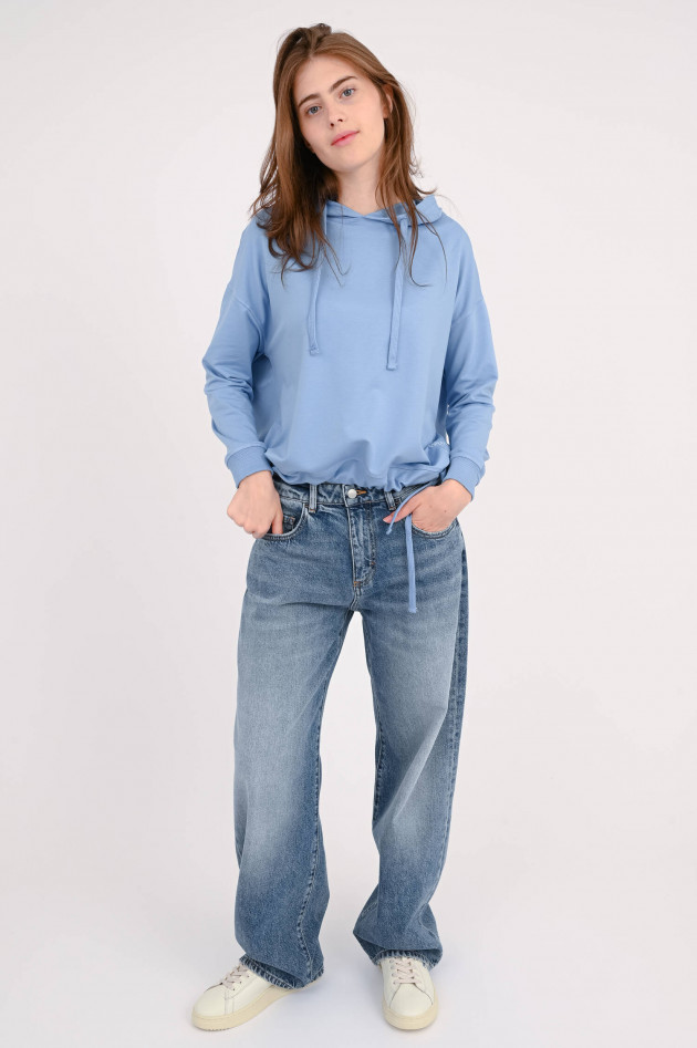 The Shirt Projekt Munich Hoddie mit Stickerei in Hellblau