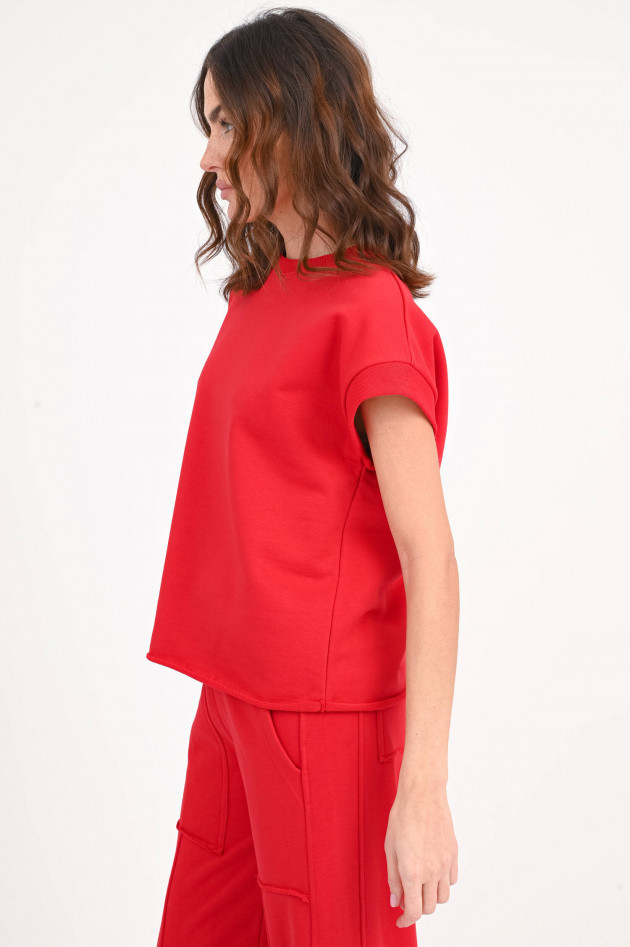 The Shirt Projekt Munich Kurzarm-Sweatshirt in Rot