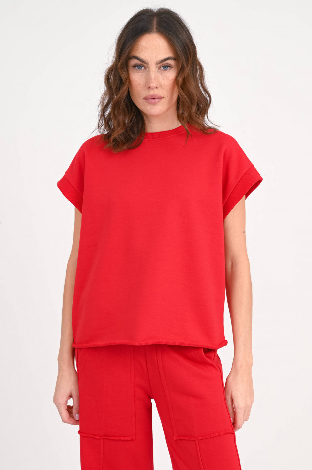 The Shirt Projekt Munich Kurzarm-Sweatshirt in Rot