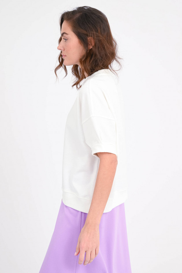 The Shirt Projekt Munich Kurzarm-Sweatshirt in Creme