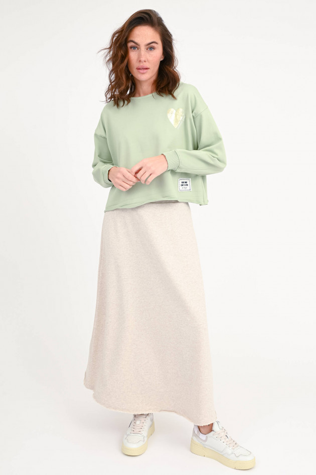 The Shirt Projekt Munich Sweatshirt SUMMER LOVE in Matcha