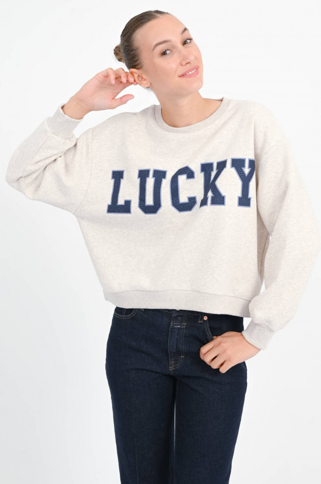 The Shirt Projekt Munich Sweater LUCKY in Greige meliert