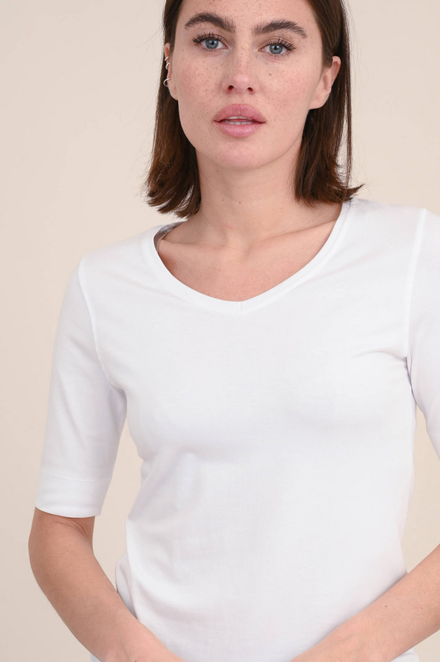 The Shirt Projekt Munich T-Shirt aus Baumwoll-Mix in Weiß