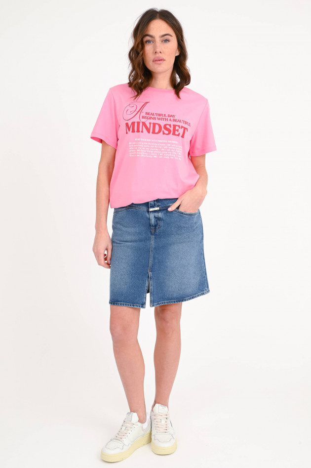 The Shirt Projekt Munich T-Shirt BEAUTIFUL MINDSET in Pink/Rot
