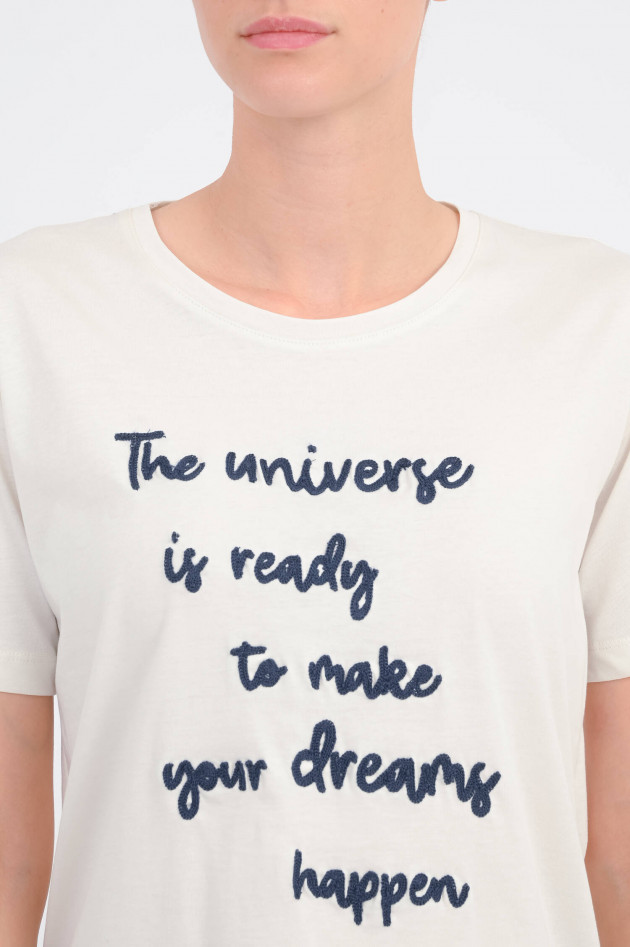 The Shirt Projekt Munich T-Shirt UNIVERSE in Weiß/Navy