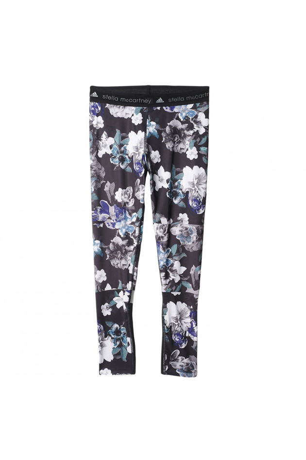 Stella McCartney Tight in Schwarz/Lila gemustert