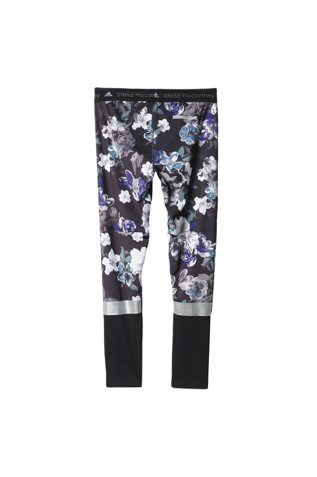 Stella McCartney Tight in Schwarz/Lila gemustert