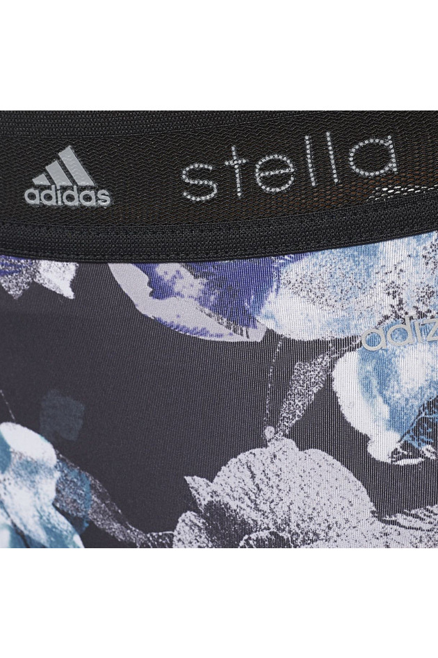 Stella McCartney Tight in Schwarz/Lila gemustert