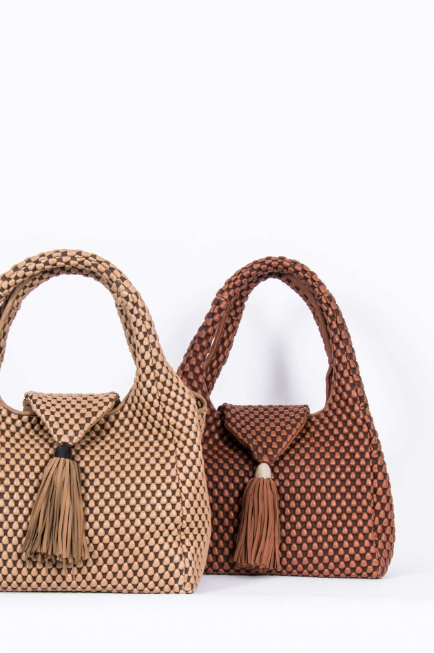 Tissa Fontaneda Shopper SIMPLE MATTER TASSLE in Gum/Camel