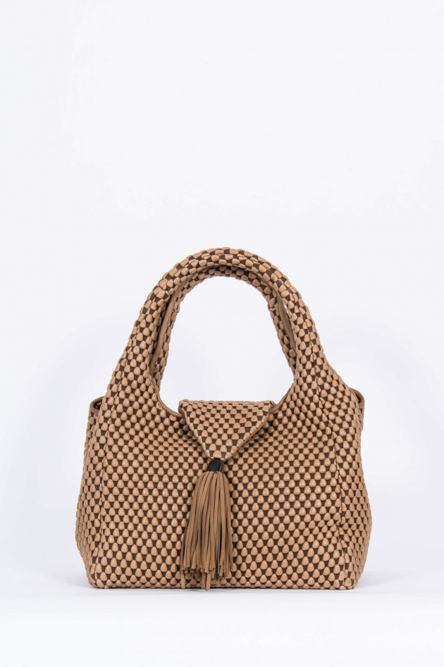 Tissa Fontaneda Shopper SIMPLE MATTER TASSLE in Gum/Taupe