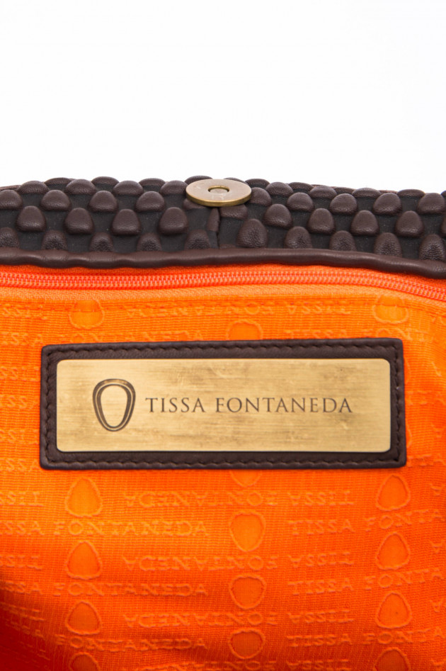 Tissa Fontaneda Schultertasche SIMPLE MATTER in Dunkelbraun