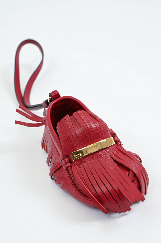 Tod's Bag-Charm in Red Cherry