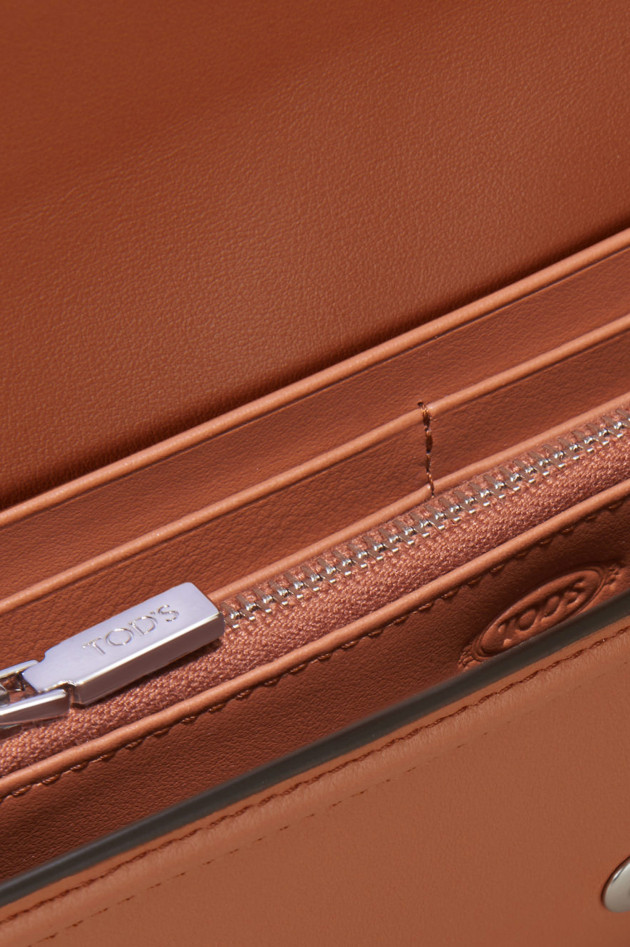 Tod's Geldbörse aus Leder in Camel