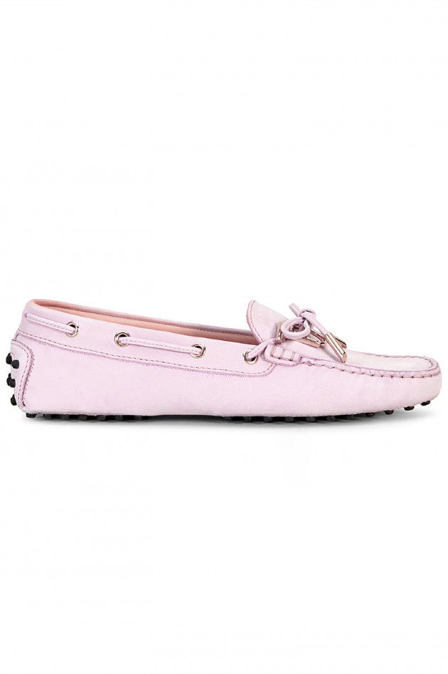 Tod's Mokassin aus Nubukleder in Rosa