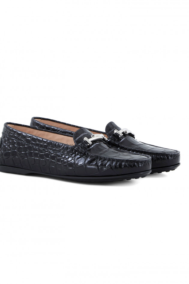 Tod's Mokassins aus Leder in Schwarz