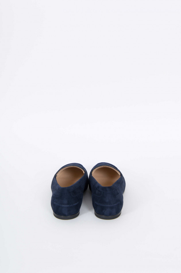 Tod's Loafer aus Veloursleder in Navy