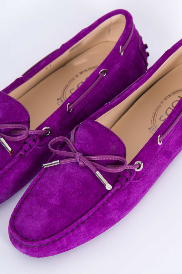 Tod's Mokkassins mit Schnürung in Violett