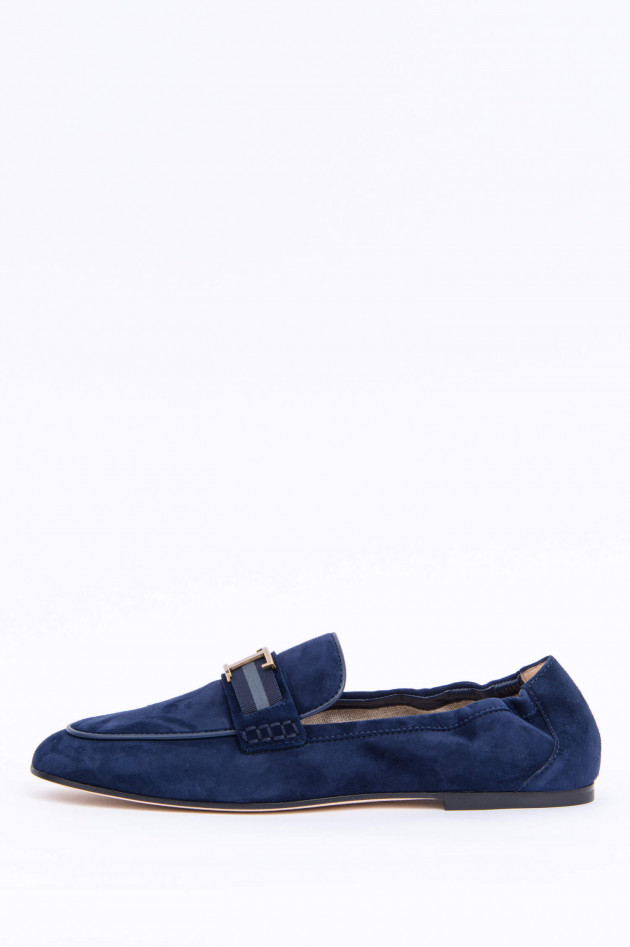 Tod's Eleganter Veloursleder-Loafer in Midnight