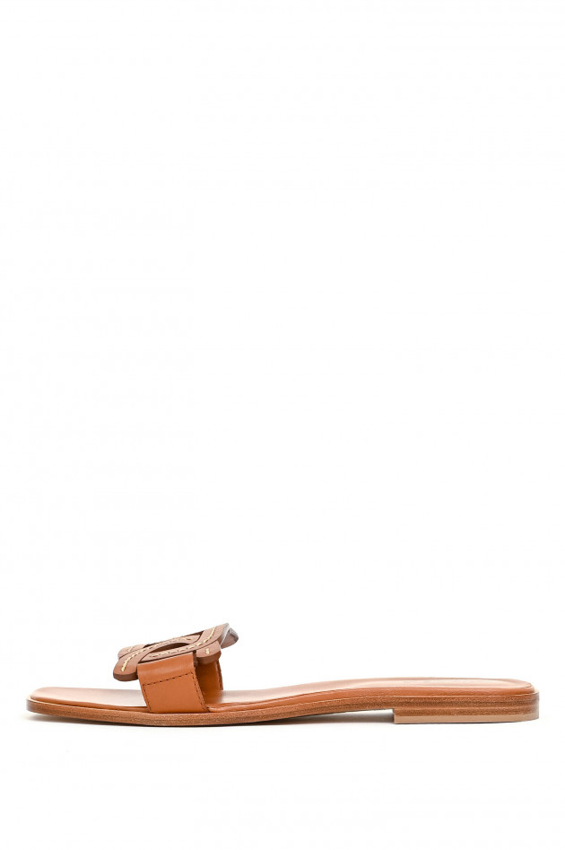 Tod's Sandale mit Flecht-Optik in Camel