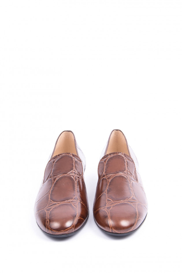 Tod's Loafer aus Leder in Kastanienbraun