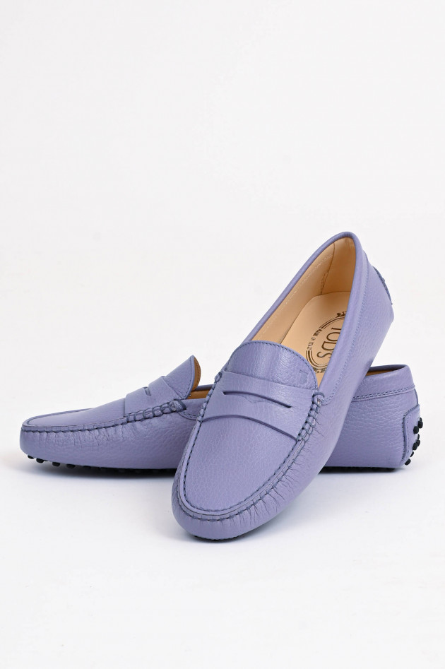 Tod's Mokassins aus Leder in Lila