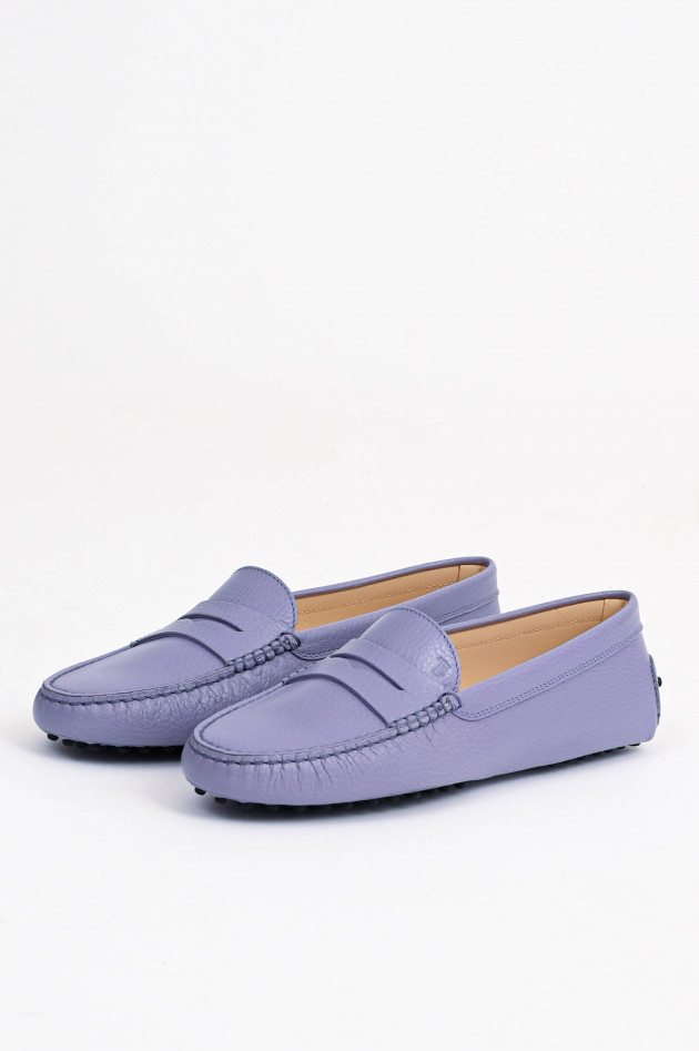 Tod's Mokassins aus Leder in Lila