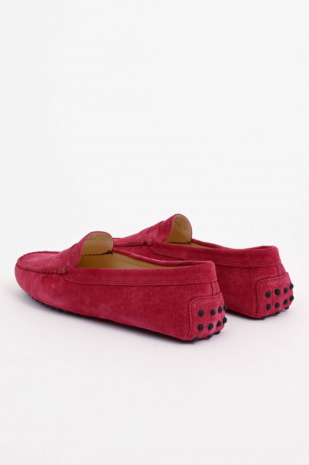 Tod's Loafer aus Veloursleder in Pink