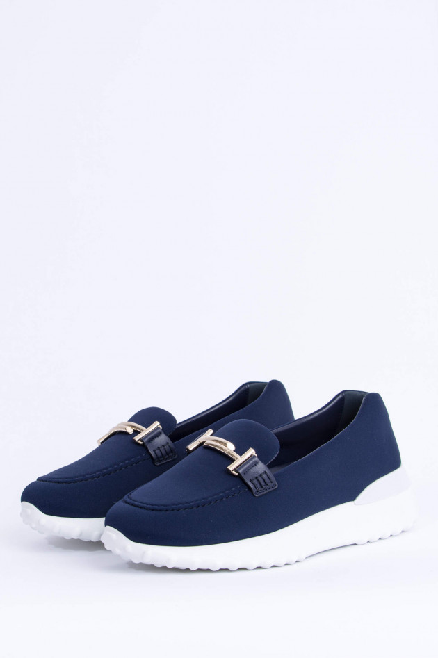 Tod's Mokassins mit moderner Sohle in Navy