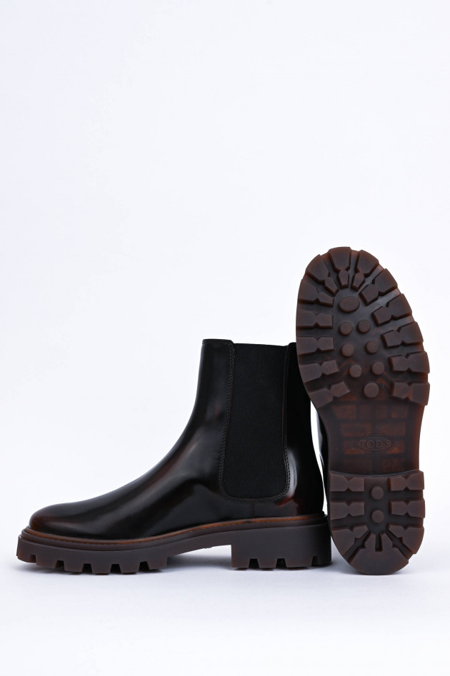 Tod's Chelsea-Boots in Mahagoni