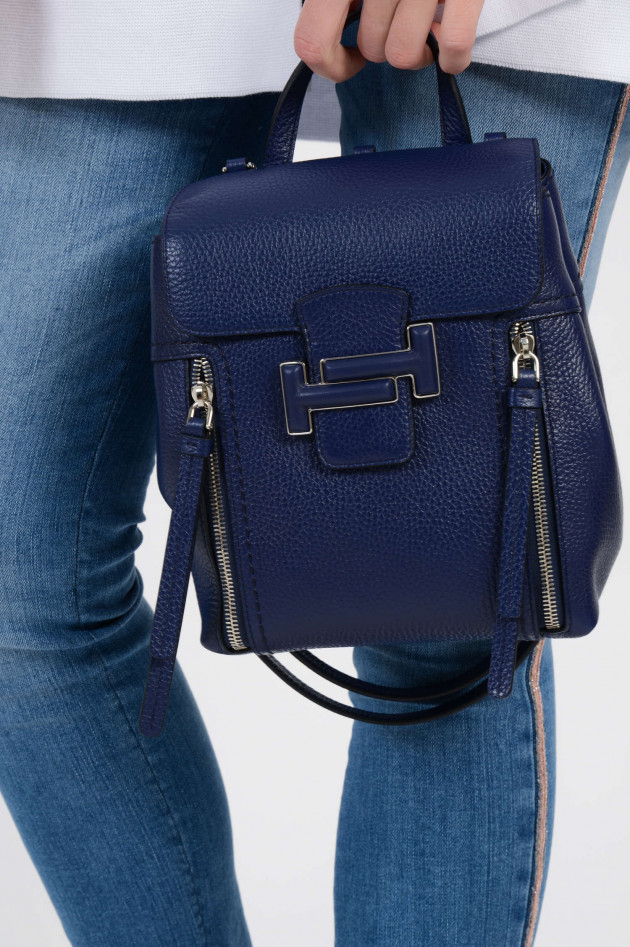 Tod's Rucksack DOUBLE T MINI in Blau