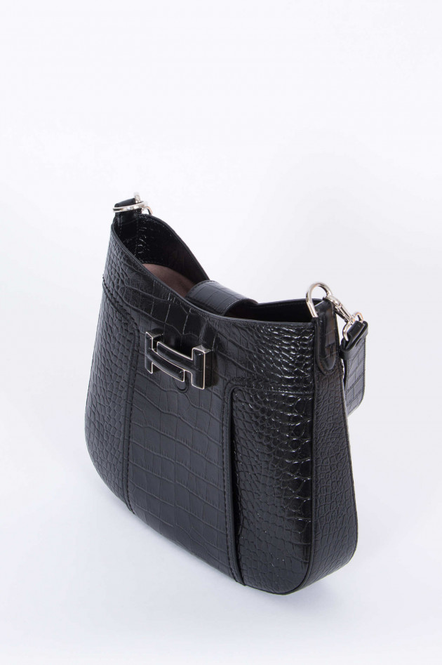 Tod's Double T Hobo-Tasche in Schwarz