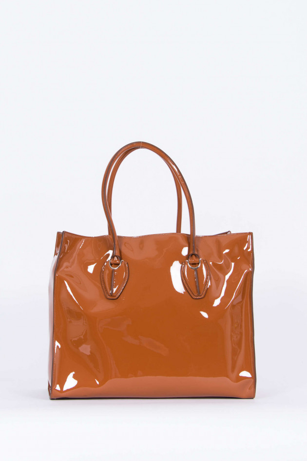 Tod's Lack-Shopper in Cognac