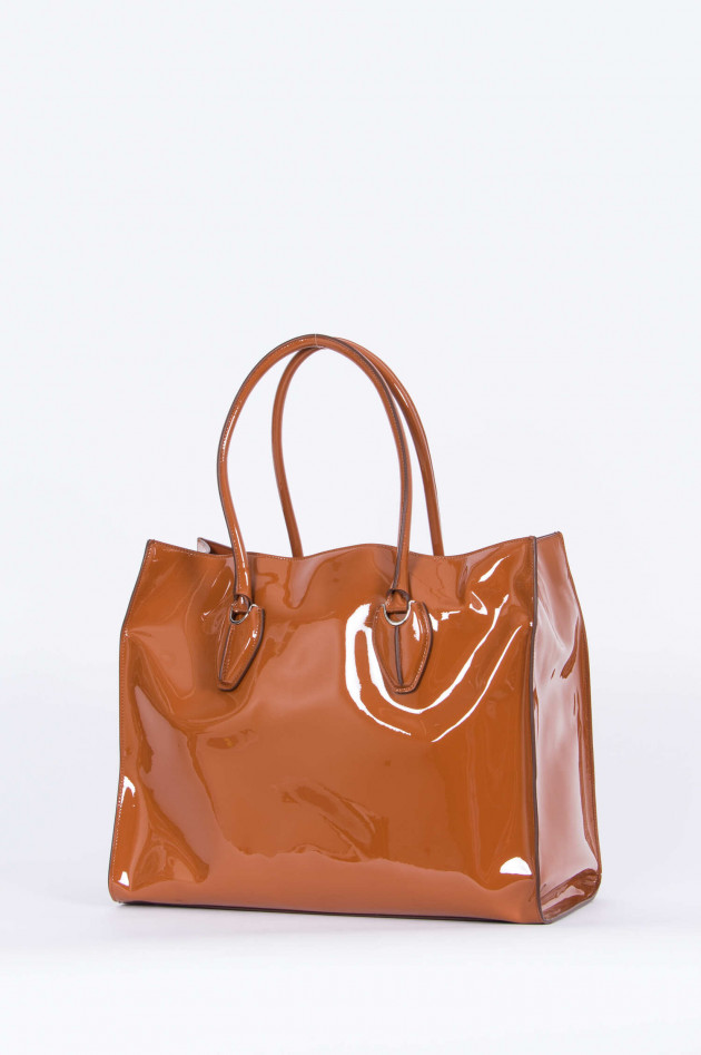 Tod's Lack-Shopper in Cognac