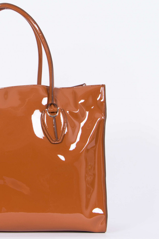 Tod's Lack-Shopper in Cognac