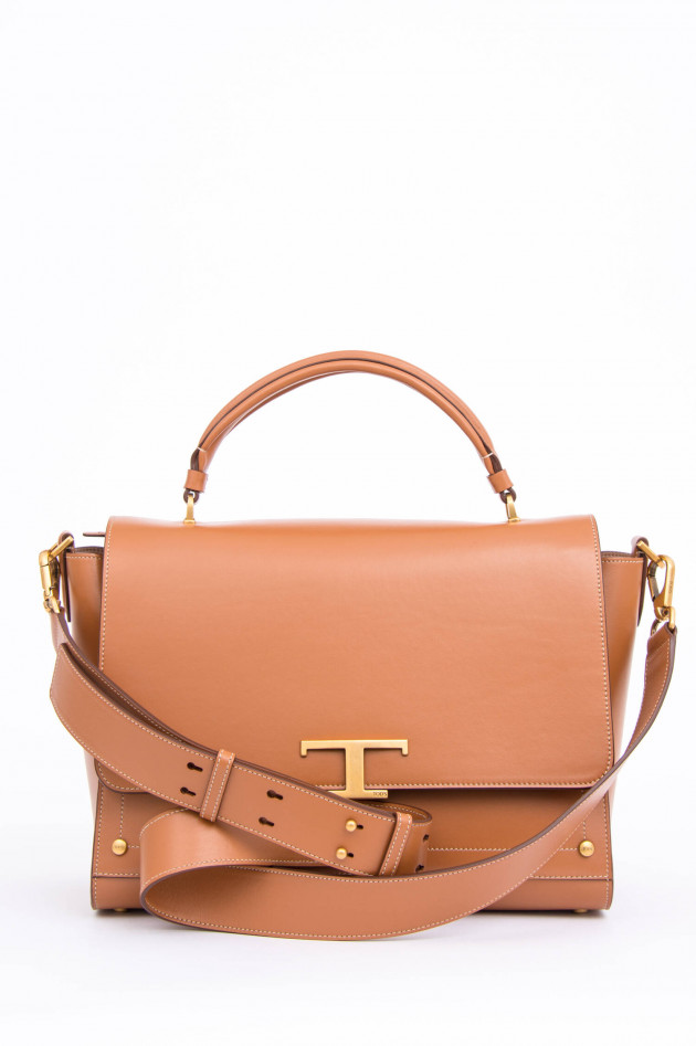 Tod's Handtasche mit Trapezform in Mahagoni