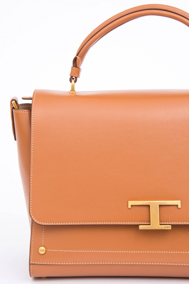 Tod's Handtasche mit Trapezform in Mahagoni