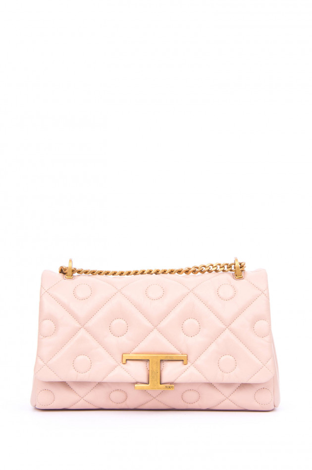 Tod's Cross-Body-Bag aus geprägtem Leder in Rosa