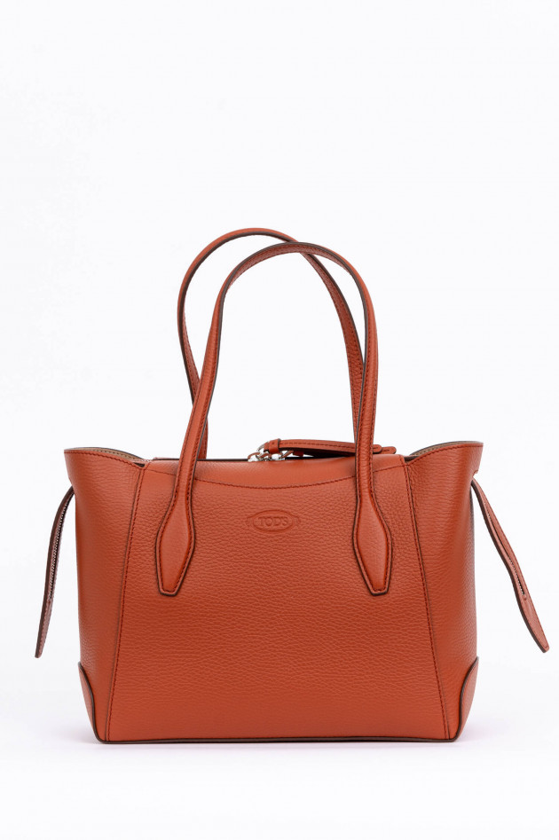 Tod's Mini Shopping Bag in Terracotta