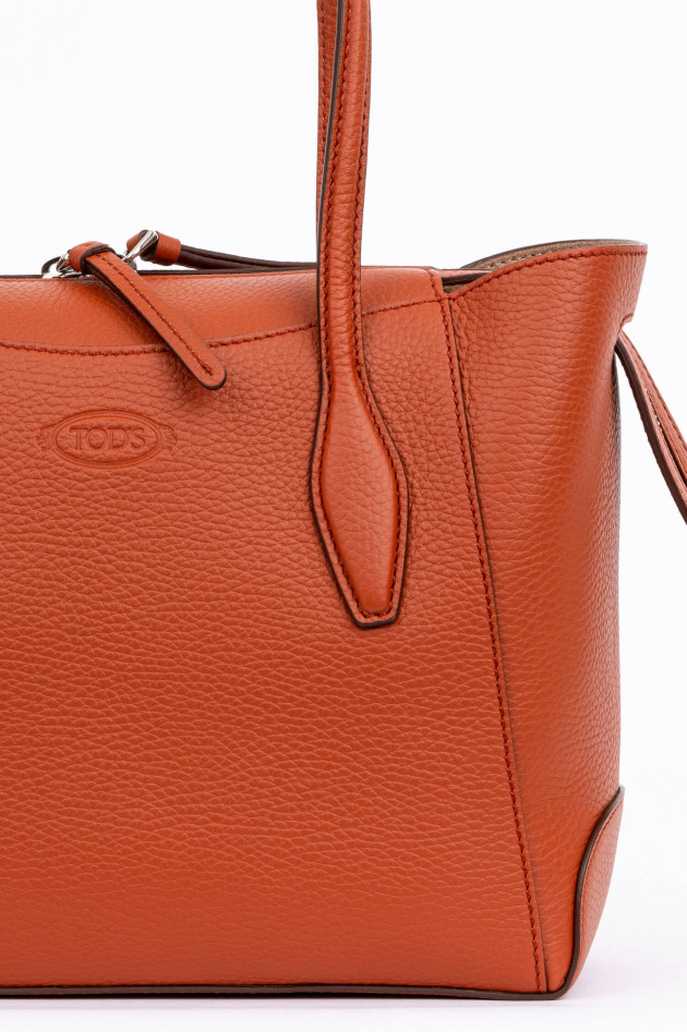 Tod's Mini Shopping Bag in Terracotta