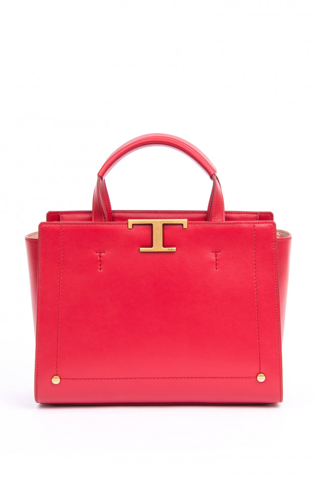 Tod's Handtasche aus Leder in Rot